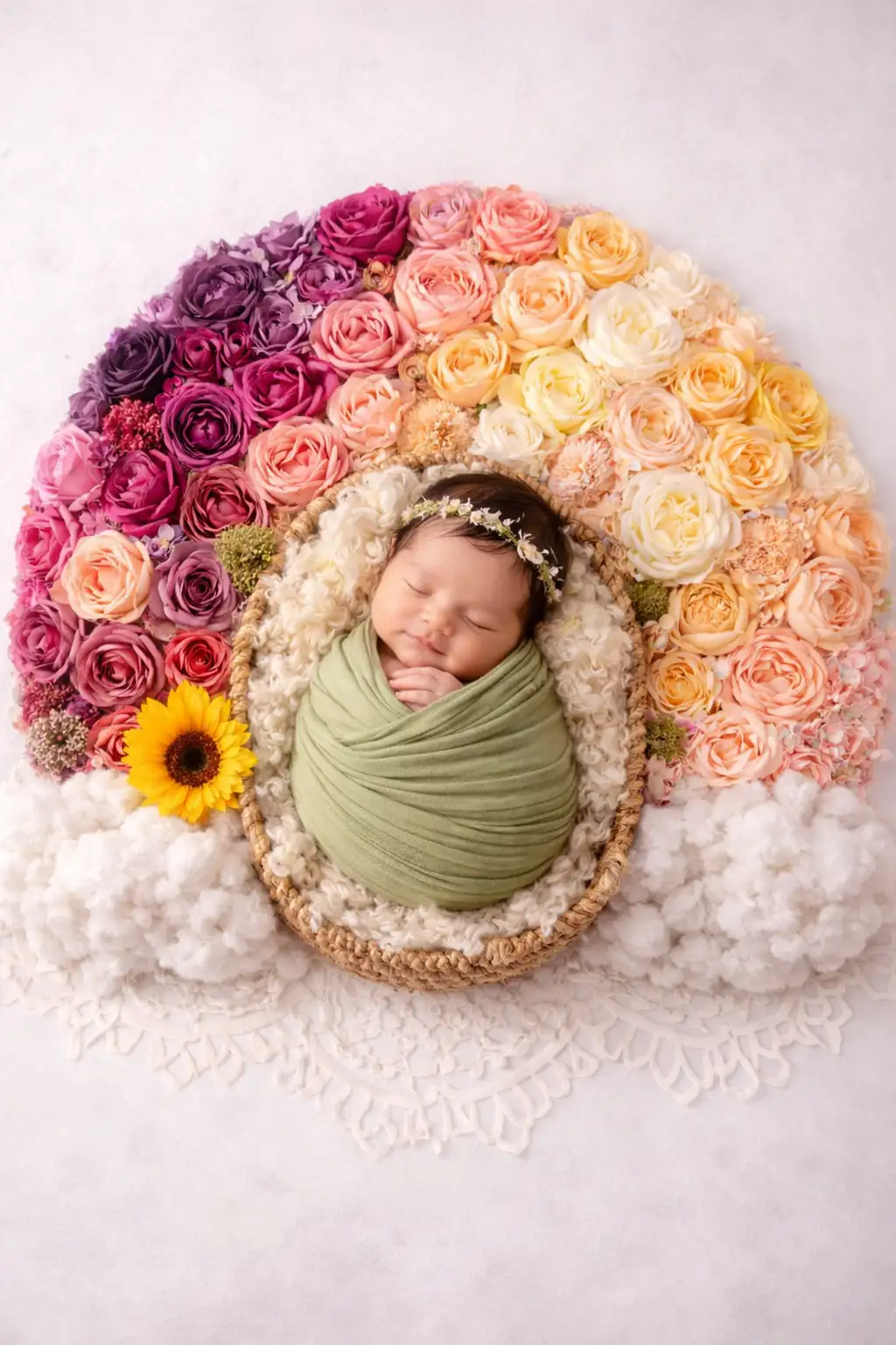 #0010 Newborn baby peacefully sleeping