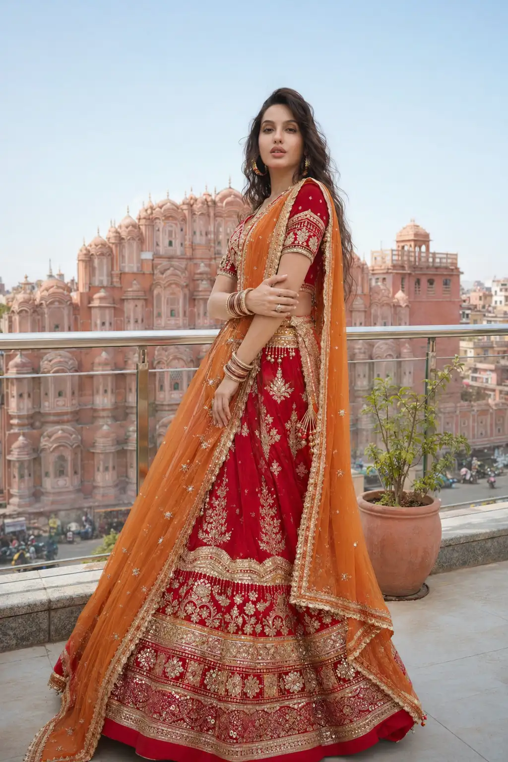 #0075 Panoramic view of Hawa Mahal