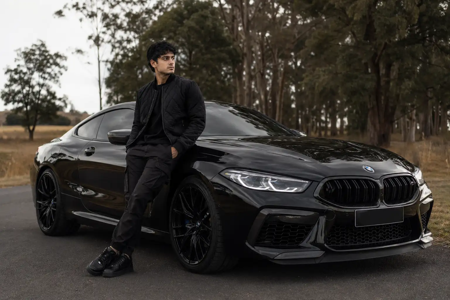 #0094 Cinematic portrait with BMW