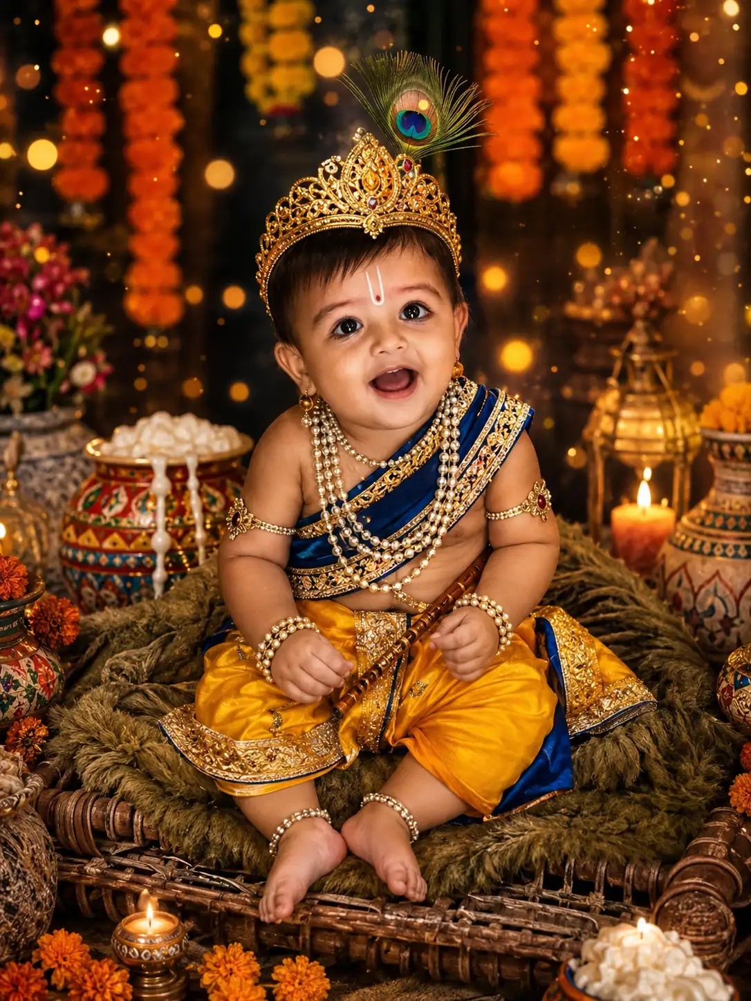#0141 Krishna Janmashtami Baby Photoshoot