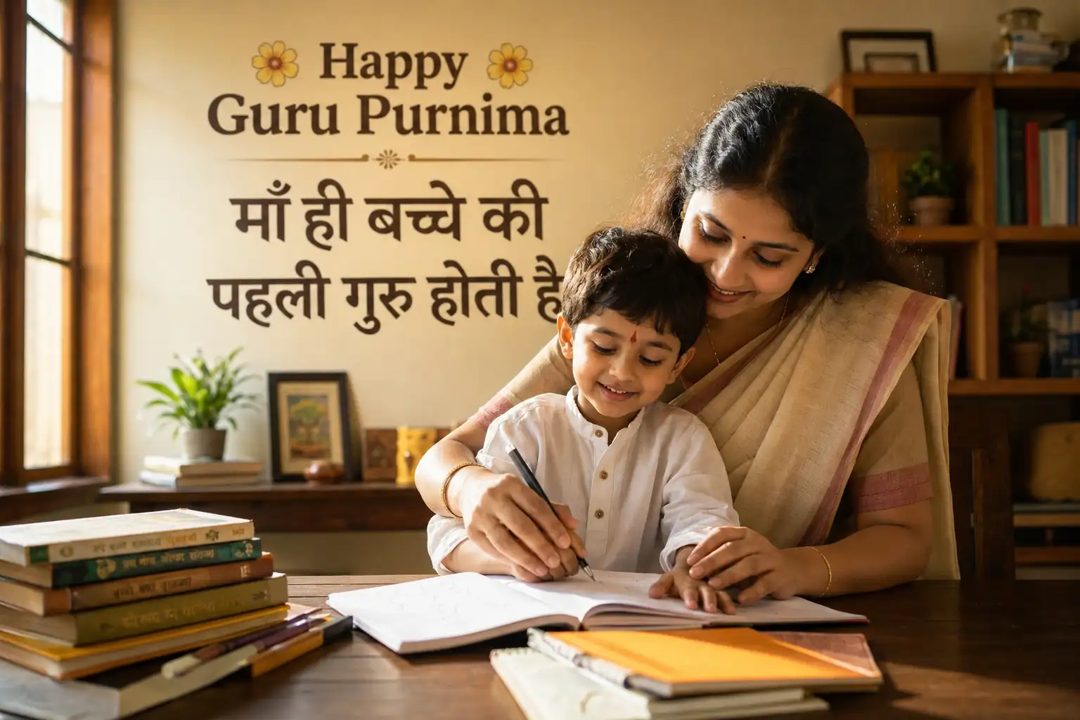 #0152 Guru Purnima Mother & Child
