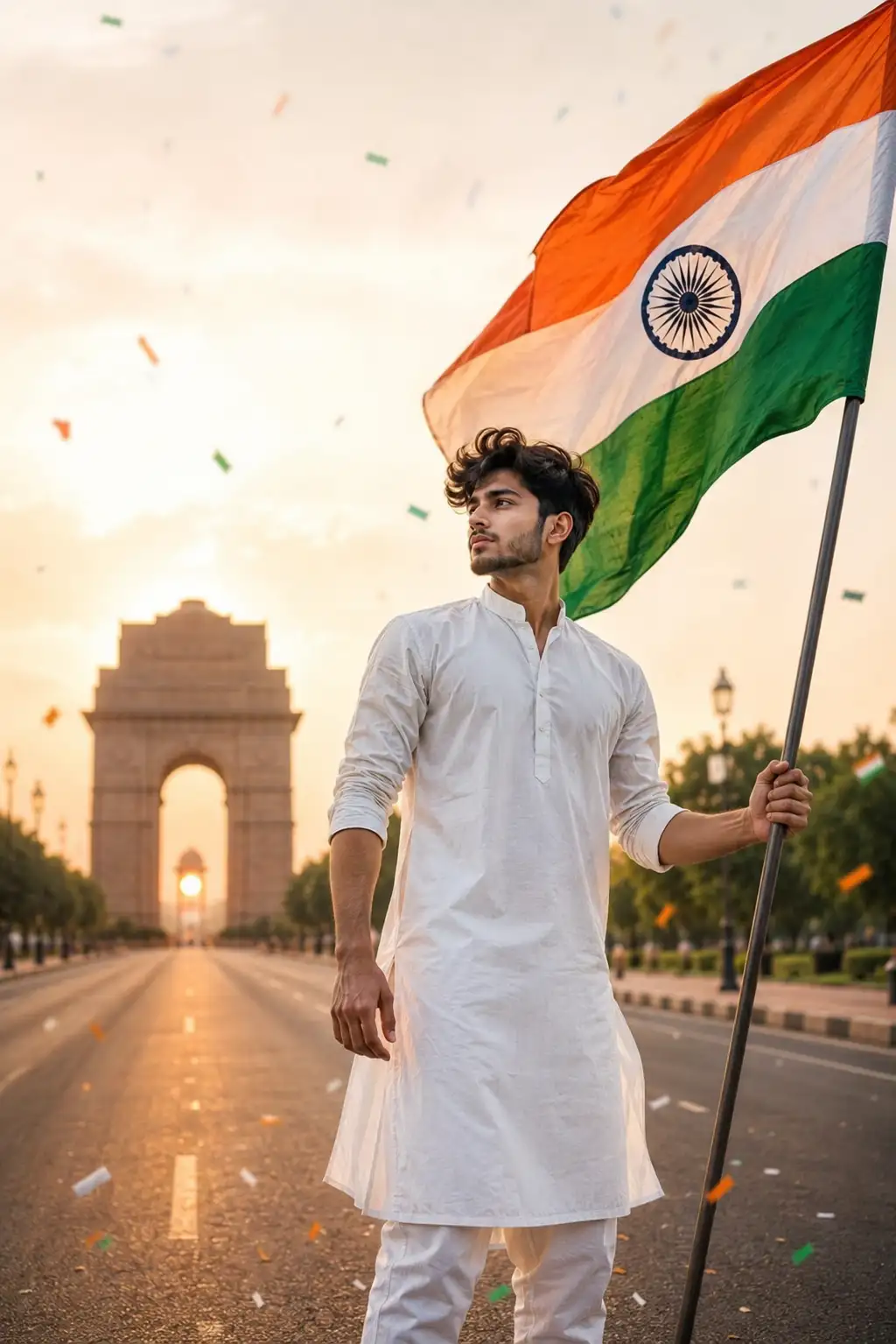 #0154 Independence Day Flag Photoshoot Portrait