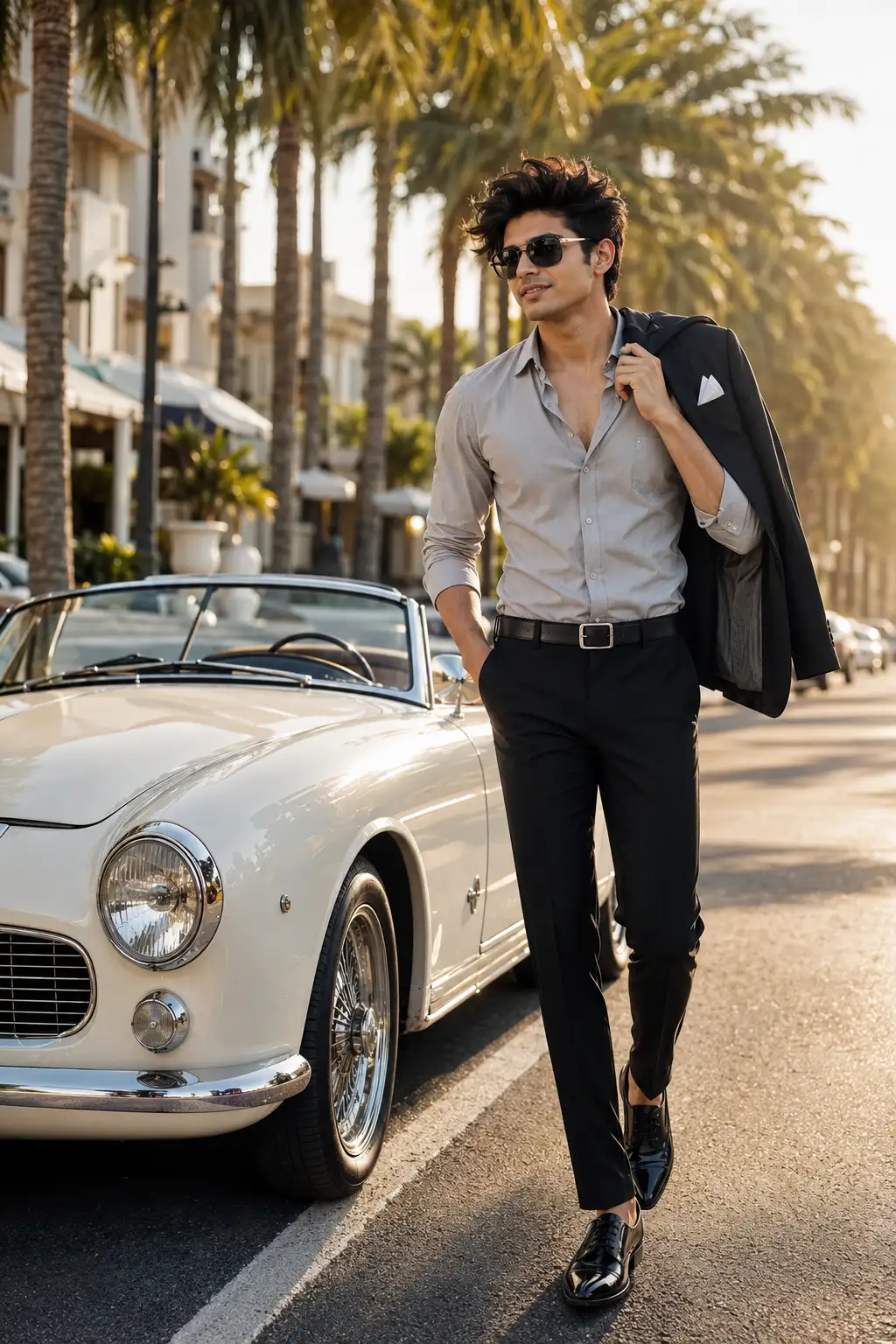 #0166 Luxury Vintage Car Fashion Portrait Ideas