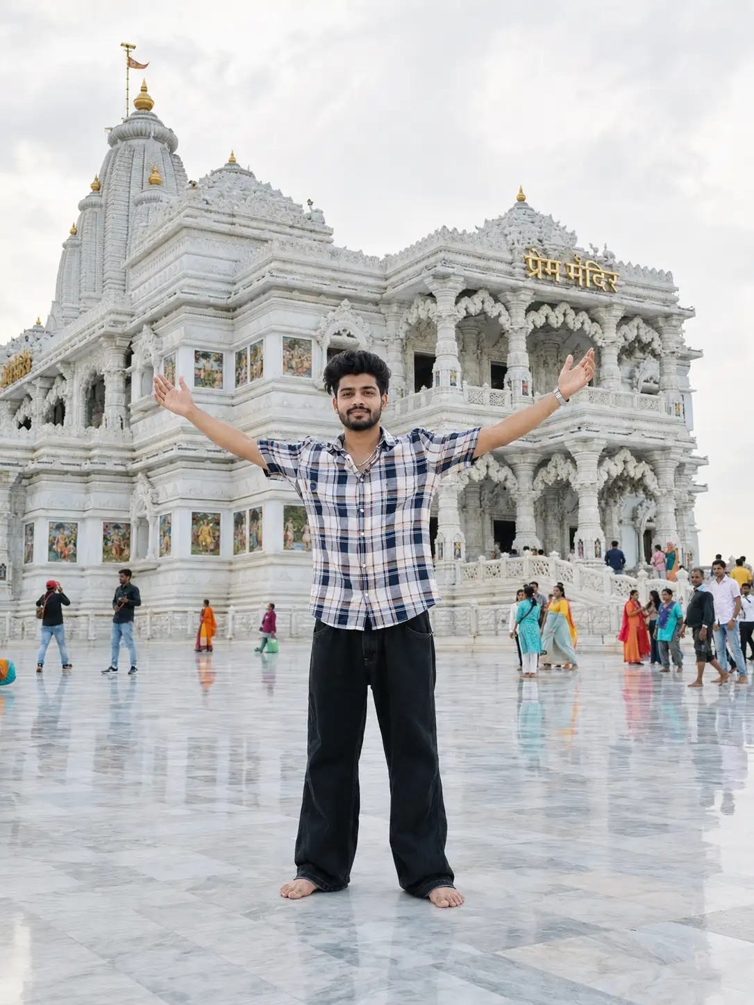 #0174 Prem Mandir Vrindavan Temple Visit Photos